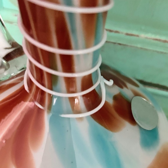 Cristales de Chihuahua Hand Blown Glass Pitcher Carafe Made in Mexico - Picture 8 of 11